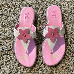 Sam & Libby pink and white sandal